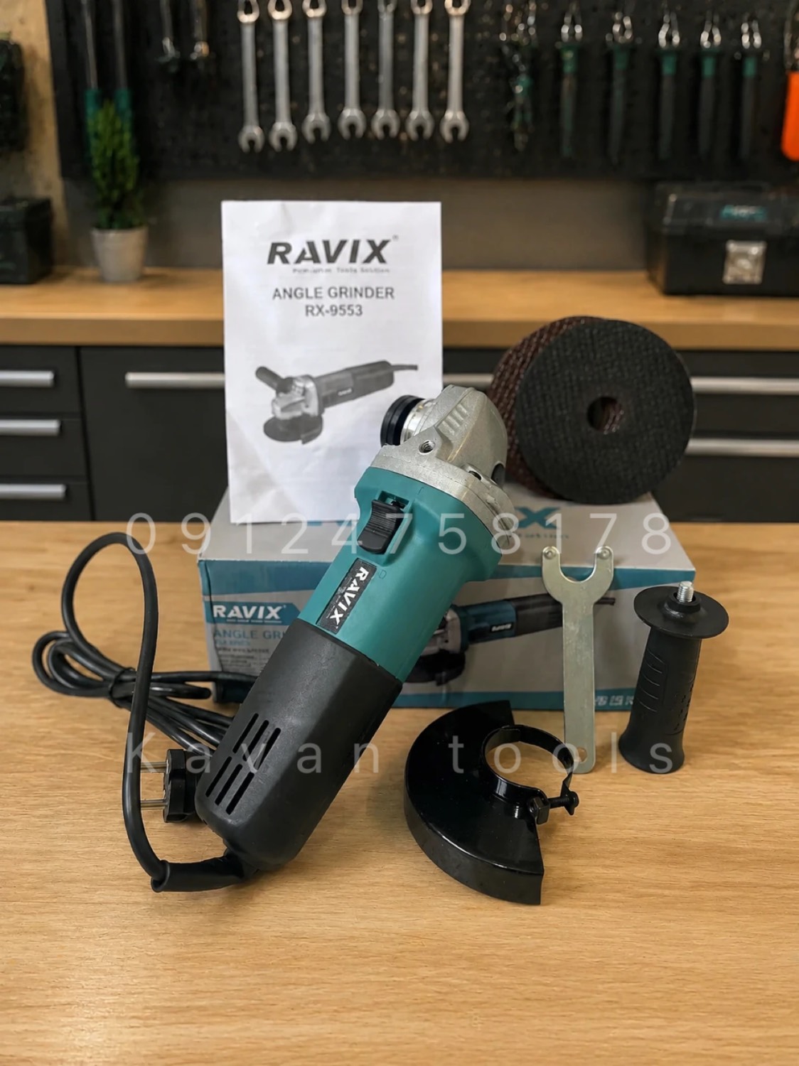 مینی فرز دسته کوتاه 800 وات راویکس مدل Rx-9553