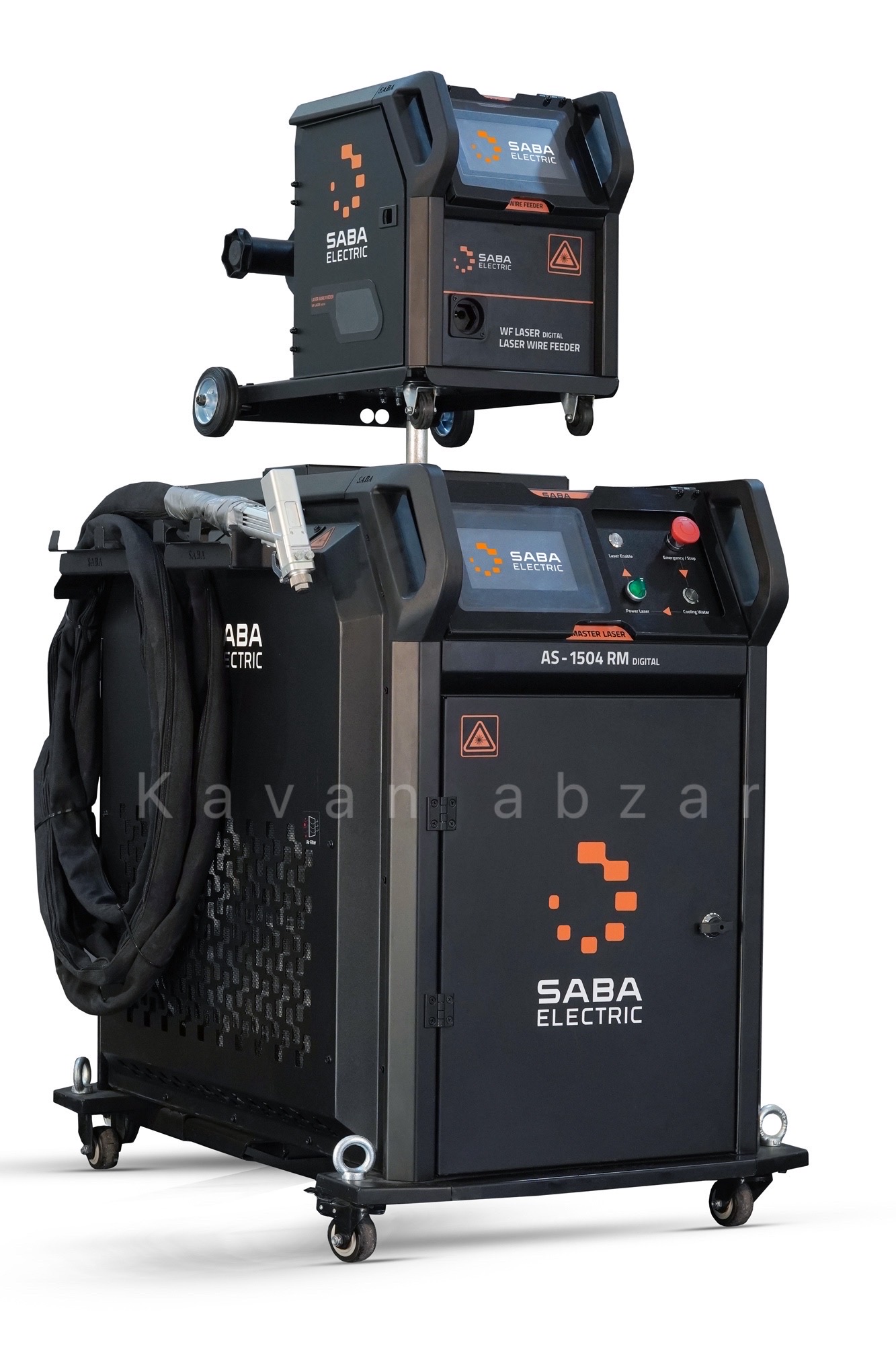 دستگاه جوش ليزري سه كاره(جوش/برش/تميزكاري) برند صبا الكتريك مدل MASTER LASER AS 1504 RM DIGITAL
