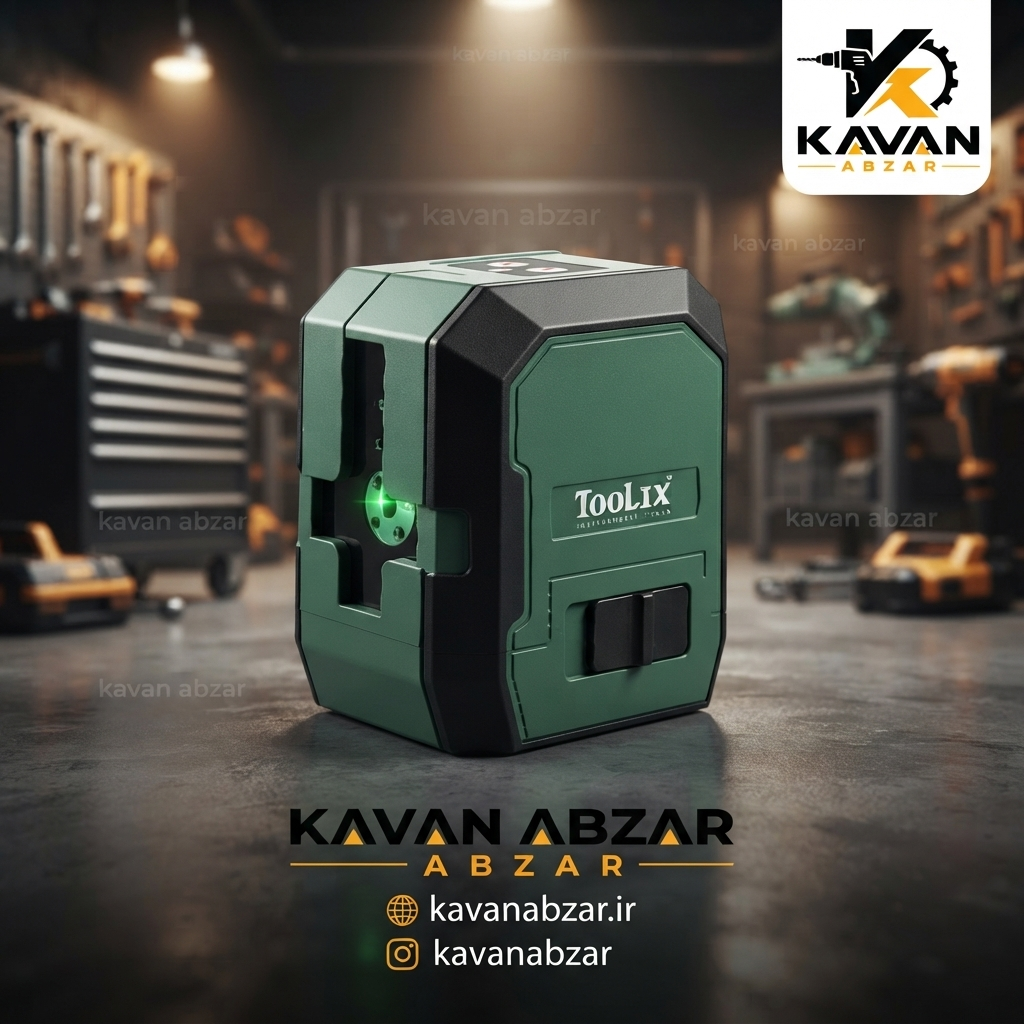 تراز لیزری ٢ خط نور سبز برند تولیکس مدل TX-7102GR