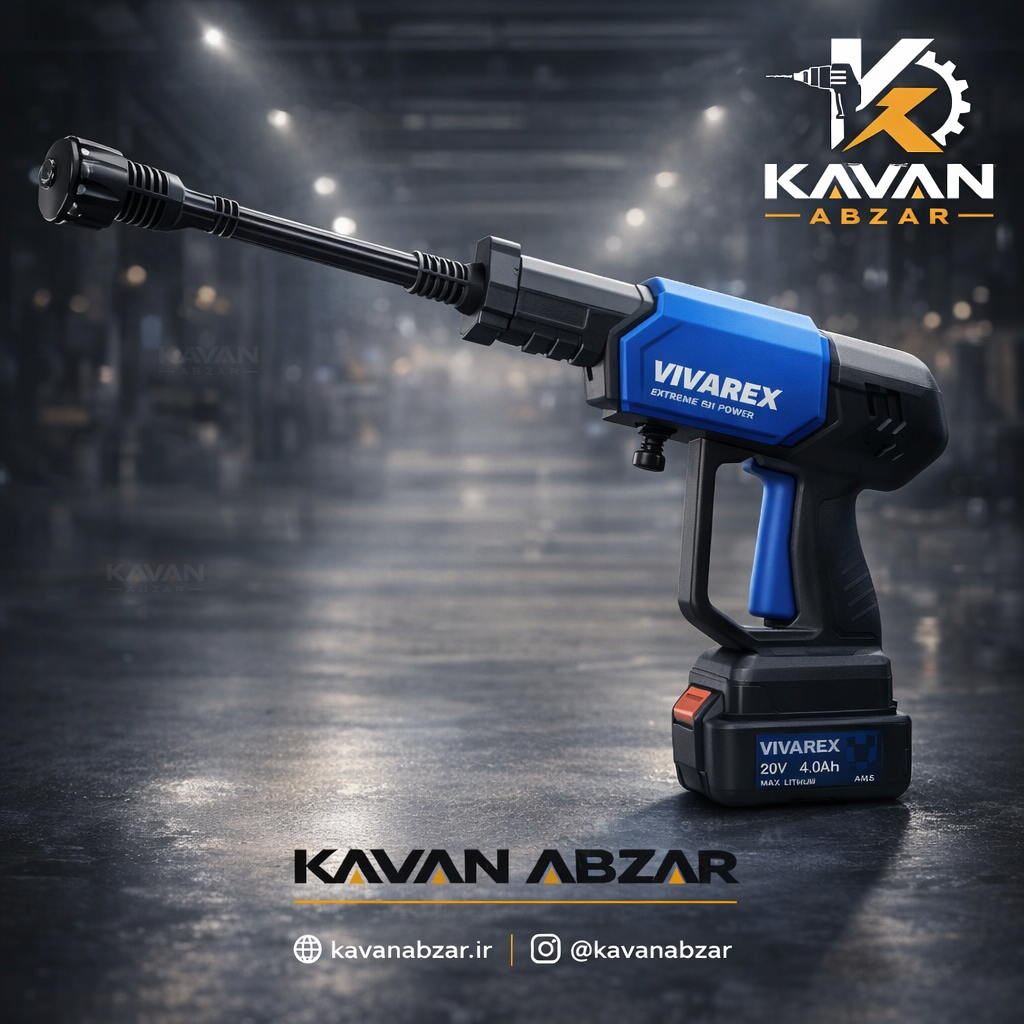 كارواش شارژي دو باطري برند ويواركس مدل VR2425V2-PW