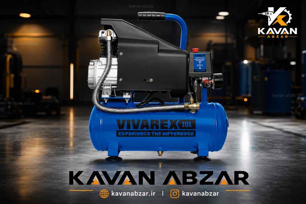 كمپرسور باد روغنی ١٠ لیتری برند ویوارکس مدل VR1010-AC