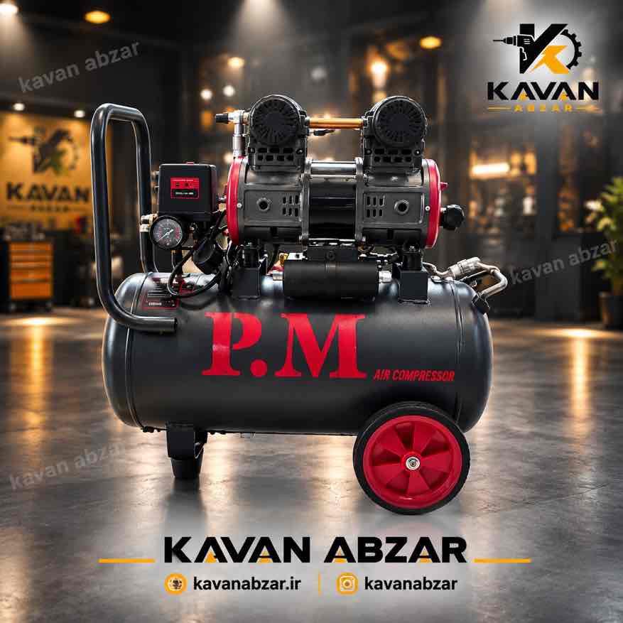 کمپرسور باد ٣٠ لیتری برند پی ام آنکور مدل TM 30