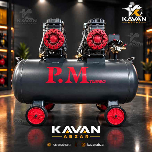 کمپرسور باد توربو ١٠٠ لیتری برند پی ام آنکور مدل TM100