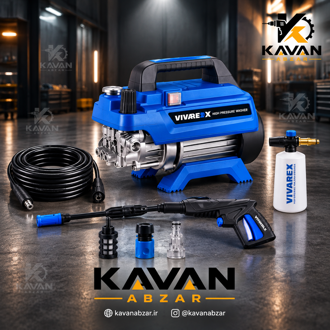 کارواش دینامی ١۶٠ بار ویوارکس مدل vr7160-pw